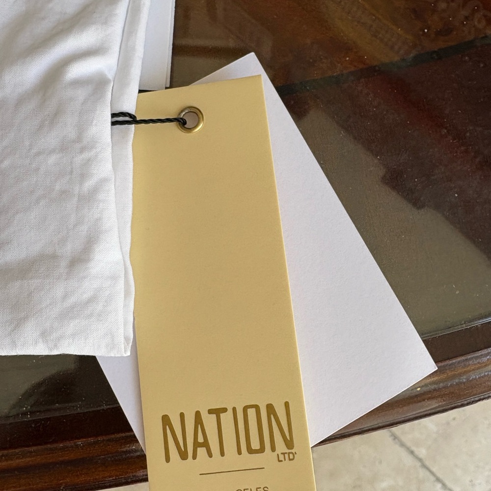 Nation Ltd - White Ruffled Blouse - Picture 4 of 5